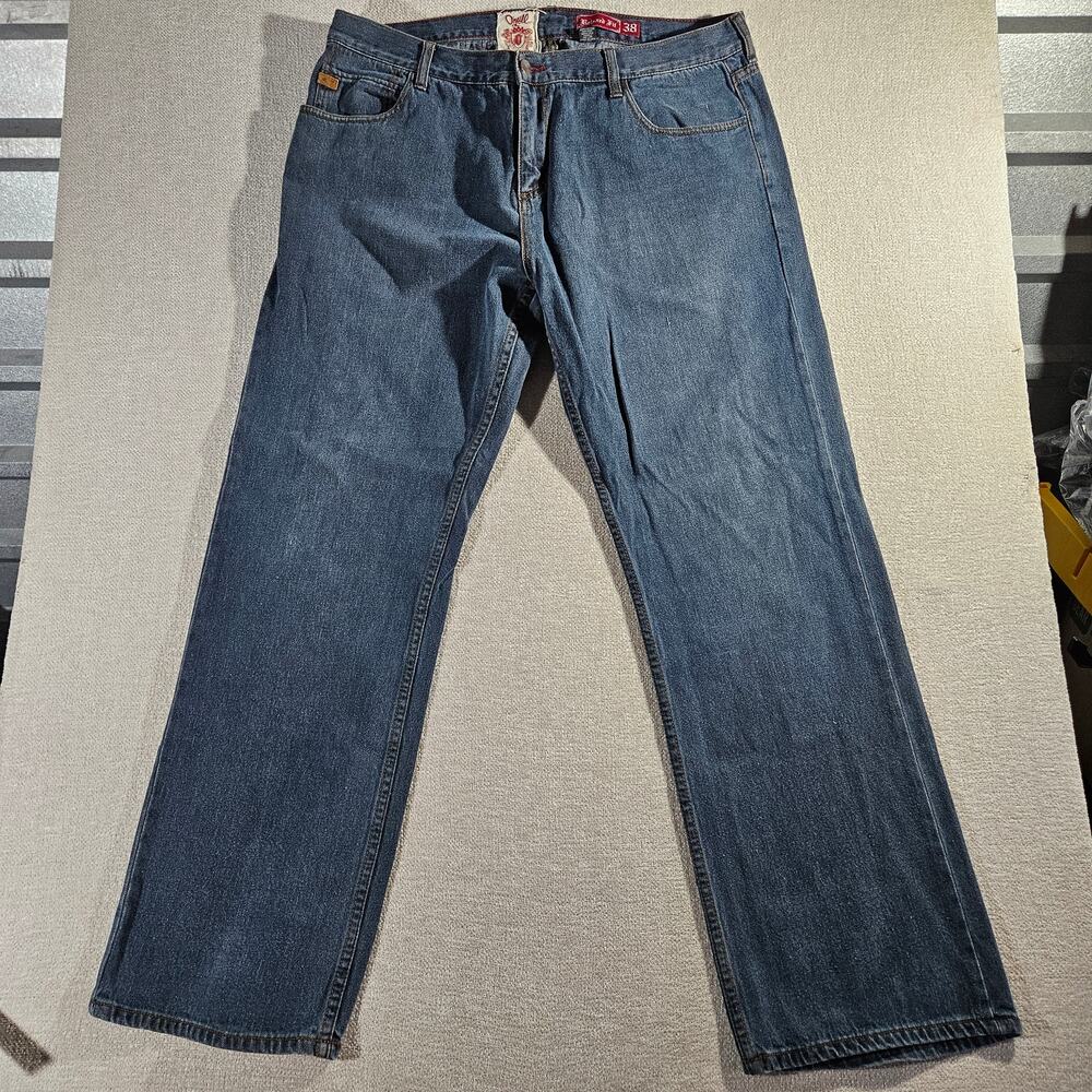 Vintage Y2K O’Neill Blue Jeans 38x32 Mens Relaxed Fit Skater Denim Distressed